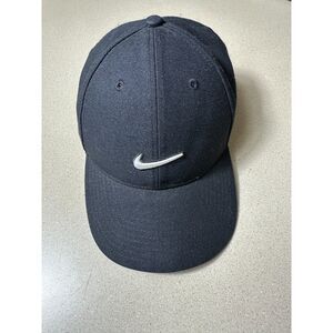 Nike Athletic Adjustable Black Hat Cap Legacy 91 Dri-Fit Embroidered Swoosh